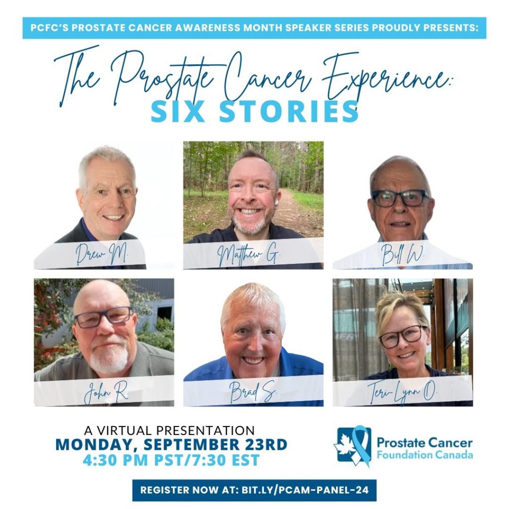 Graphic for the Prostate Cancer Experience - Six Stories